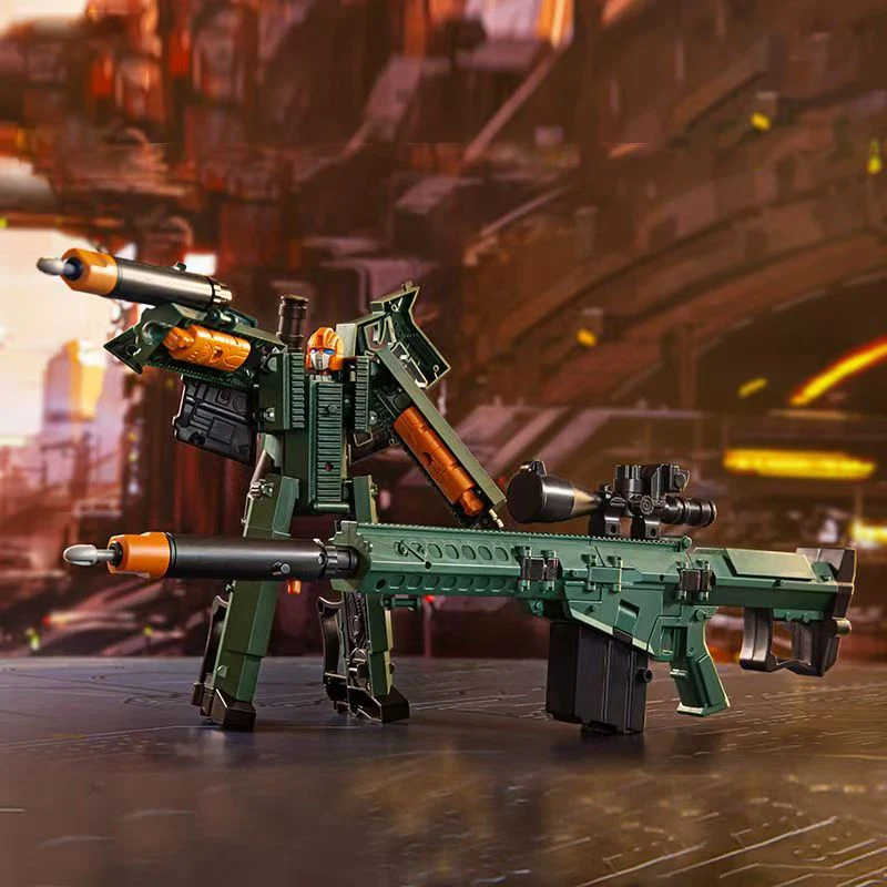 27.5 cm/10in 3-in-1 Transformerende Robot Speelgoed Game Action Figure Vuurwapens Wapen Transformatie robot Plastic Model Kinderspeelgoed