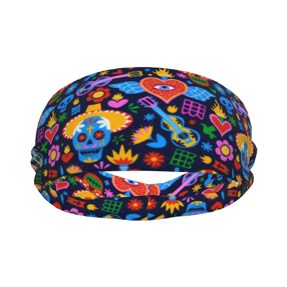 Headband Traditional Mexico Culture Icons Headwrap Hairband for Tennis Gym Fitness Headwear Hair Accessories