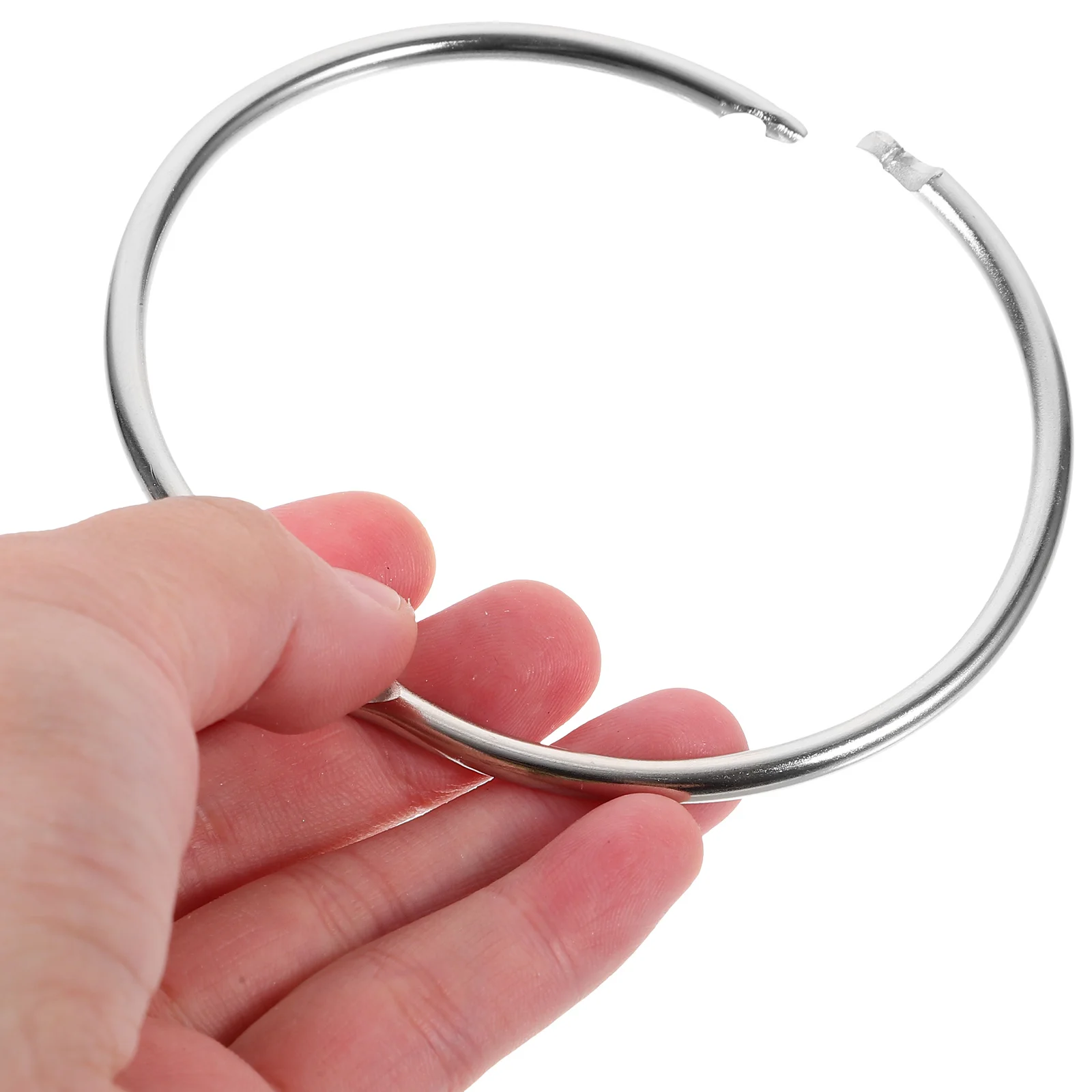 12 قطعة حلقات الموثق المعدنية كتاب دائرة ألبوم بطاقة خواتم الحديد فضفاض ليف الدائري Diy بها بنفسك الحرفية دفتر حلقة رئيسية #1