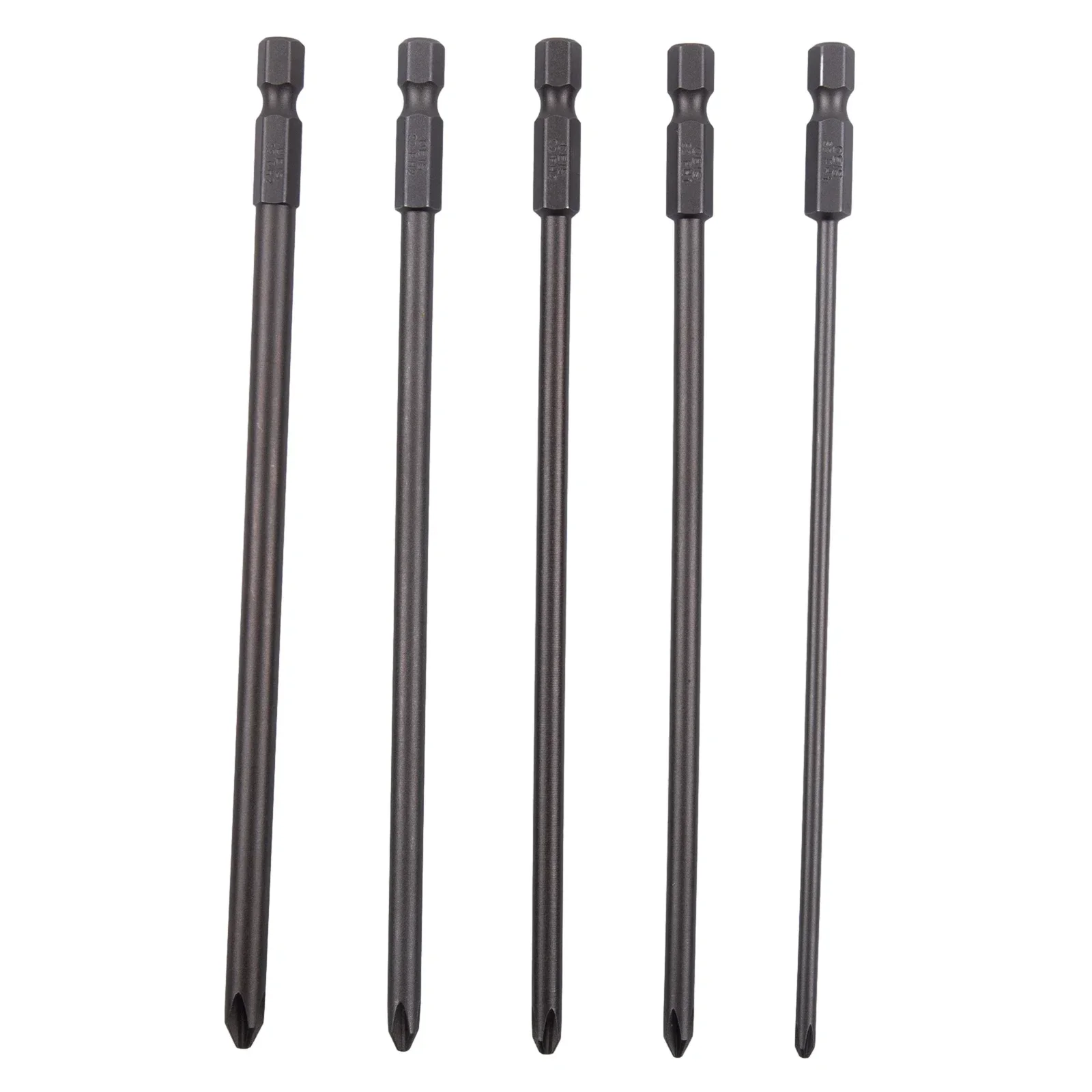 5/9pcs 150/200mm PH1 PH2 Cross Magnetic Screwdriver Bits With 6.35mm Hexagon Shank For Repairing Power Driver Tool Parts