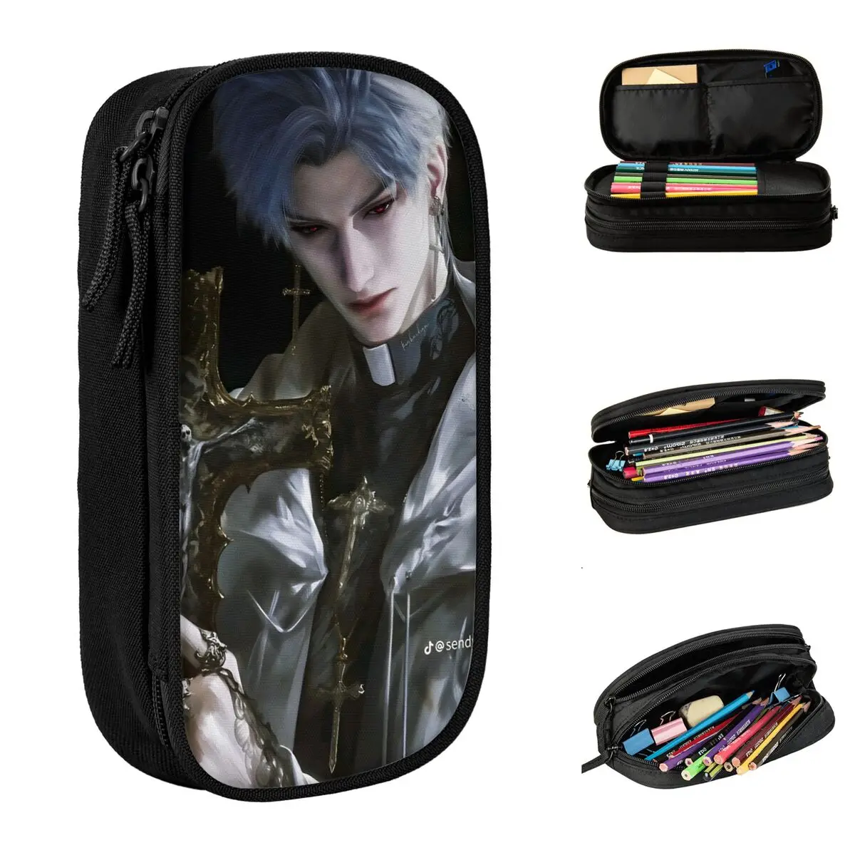 

Love And Deepspace Sylus Rafayel Game Pencil Case School Pencil Cases Canvas Boy Girl Fashion College Pencil Box School Supplies