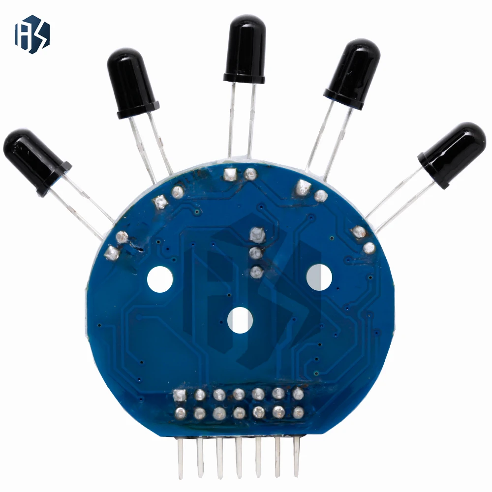 Five Way Flame Sensor Module Analog Digital Double Output Fire Fighting Robot for arduino