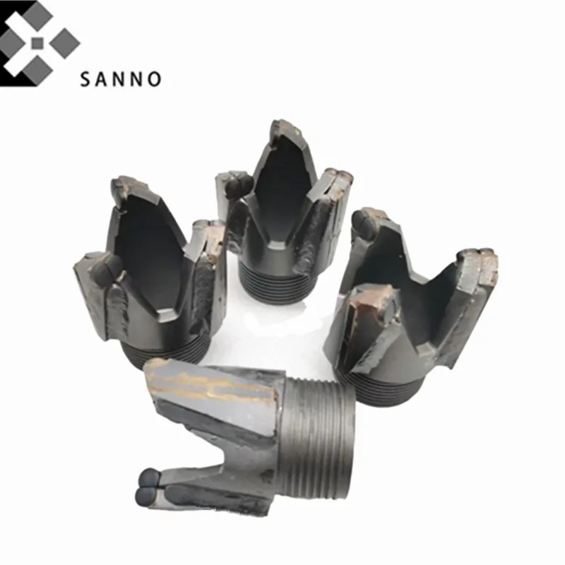 Flat / Round ball oil blade diamond compact bits rib well drilling bit geological exploration 3 wings drill tool