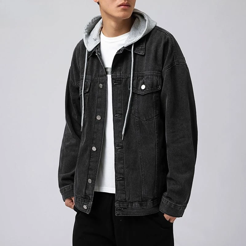 

Осеннее ковбойское пальто на пуговицах для мужчин Низкая цена Быстрая доставка Роскошные эстетические дешевые стильные рок-кежуал свободные корейские джинсовые куртки мужские