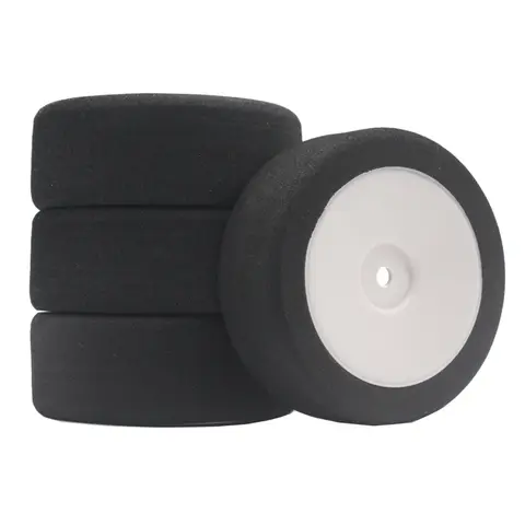 12mm hex rc carros de corrida acessórios 4 pçs conjunto de corrida espuma pneu aro da roda conjunto para hsp hpi 1/10 on-road rc carro