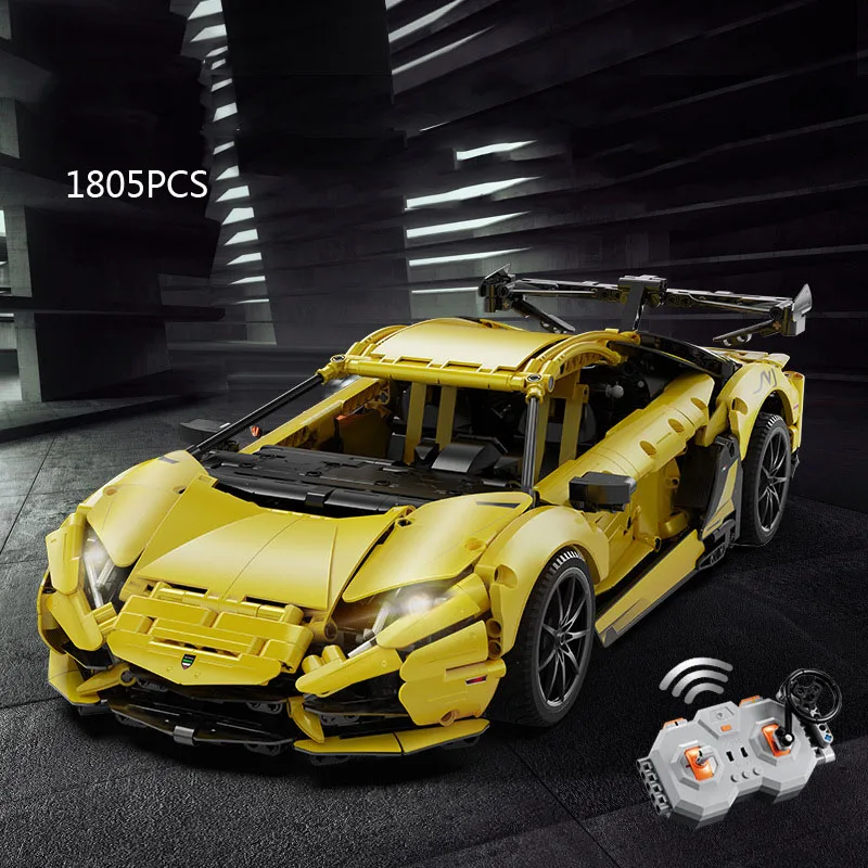 1:10 Schaal Supercar Radio 2.4Ghz Afstandsbediening Voertuig Technische Bouwsteen Aventadors LP700 Super Sport Auto Baksteen RC Speelgoed