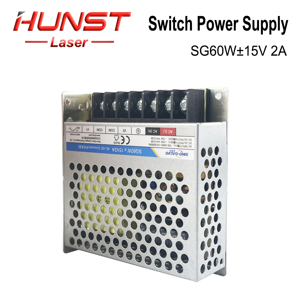 Fonte de Alimentação Hunst-galvo Cabeça de Varredura do Galvanômetro Sg60w ± 15v 15v 2a Apropriado para Sg7110 Rc1001 Rc7110d Etc.
