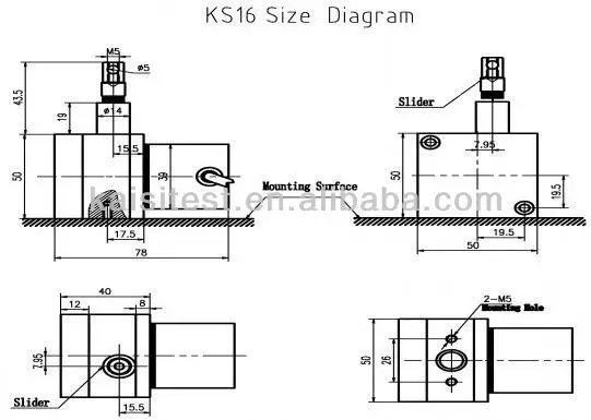 4–20 mA Ausgangsseil-Encoder, linearer Encoder, Zugdraht-Encoder