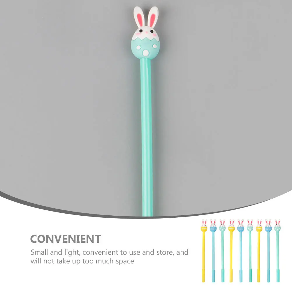 

9pcs Multipurpose Gel Pen Portable Writing Tool For Students School Office Stationery Note Taking Pens Cute Bunny Cartoon