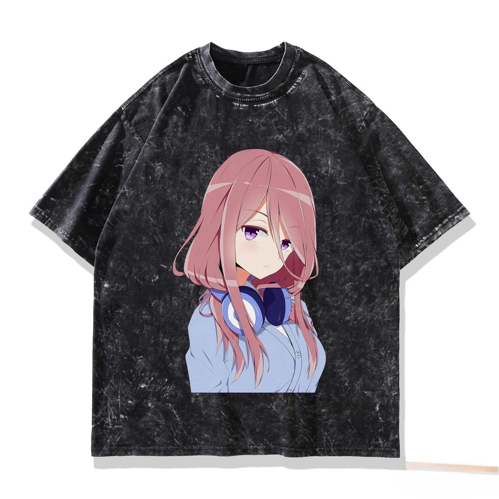 

Футболка унисекс оверсайз с принтом аниме Мику, высокое качество, подходит для всех сезонов, для пар
