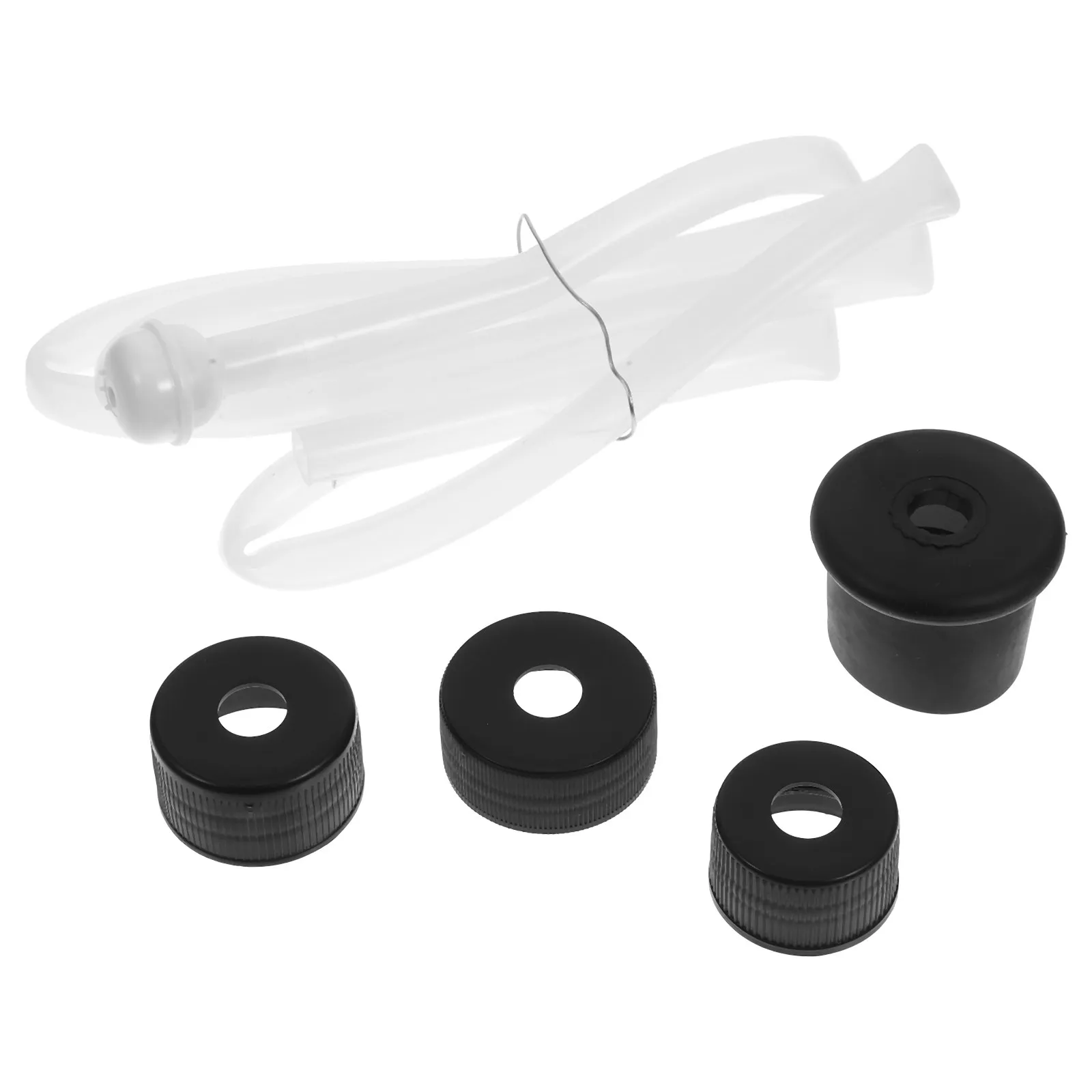 

1Set Sink Soap Dispenser Extension Tube Kit Adjustable Length Silicone Tube for Kitchen Sink Soap Pump Under Counter Dispenser