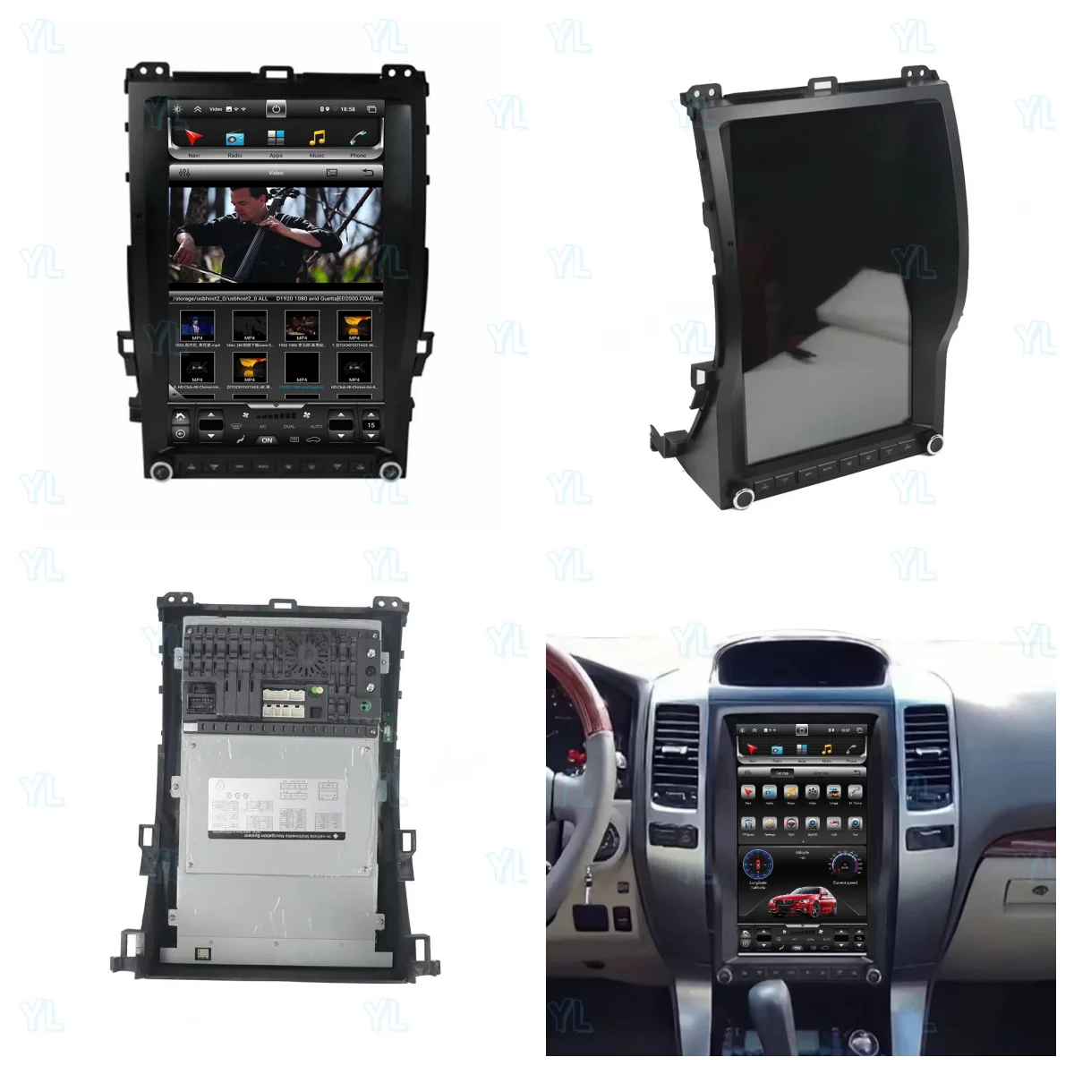 

13,6-дюймовый экран Android 13 для Toyota Prado 2002-2009, автомобильное радио, GPS-навигация, мультимедийный стереоплеер, авторадио, головное устройство