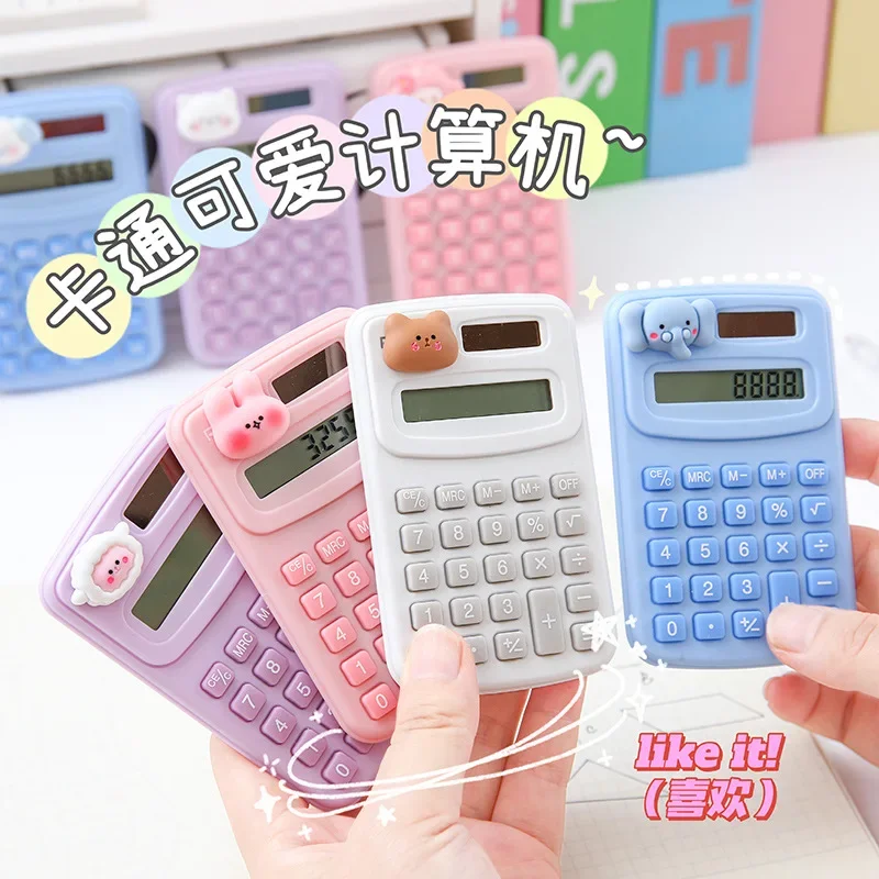 Cartoon Cute Calculator Fashion Mini Portable Small Calculator Portable Office Computer for Primary School Students