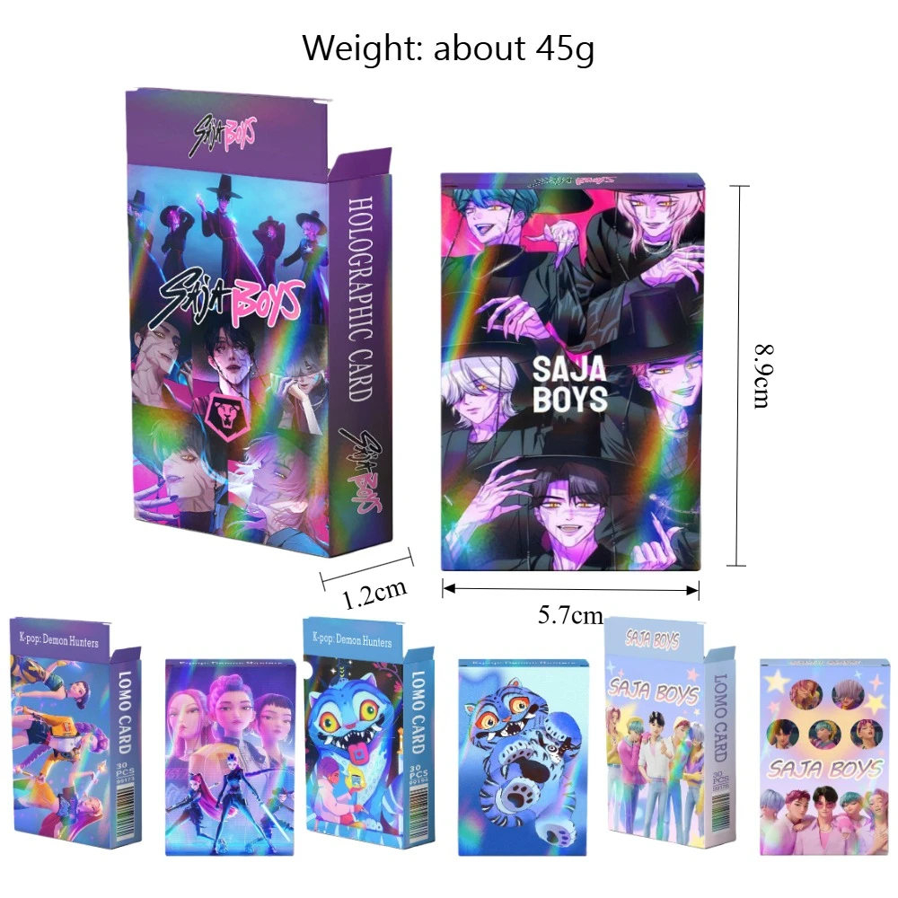 NEW K-POP Demon Hunter Girl Group Holographic Trading Cards Sets 4 styles 30pcs Anime Collectible LOMO Cards K-POP Fans Gifts - Image 6
