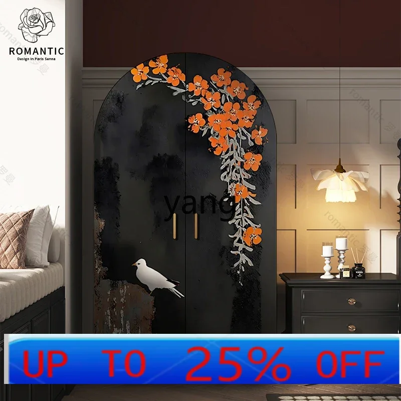 

LTT retro wardrobe solid wood storage bedroom cloakroom locker living room sofa TV