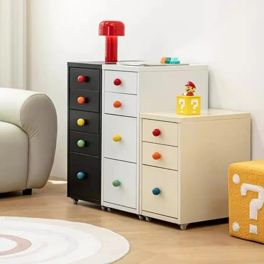 Drawer type storage cabinet classification Crack cabinet Wrought iron bedside table