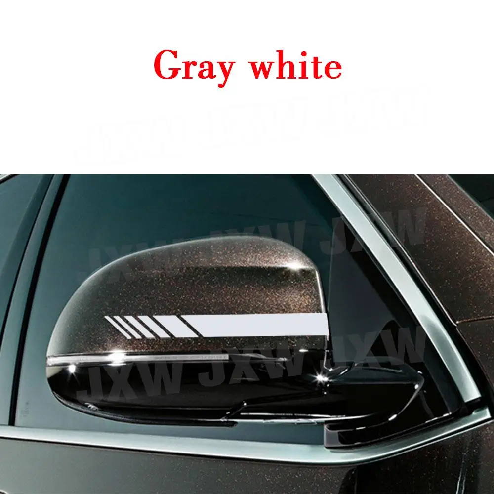 Universal Auto Car Sticker Non Fading Fashion Color Stripe Body Kits Racing Strips Side Rear View Mirror Decor Decal