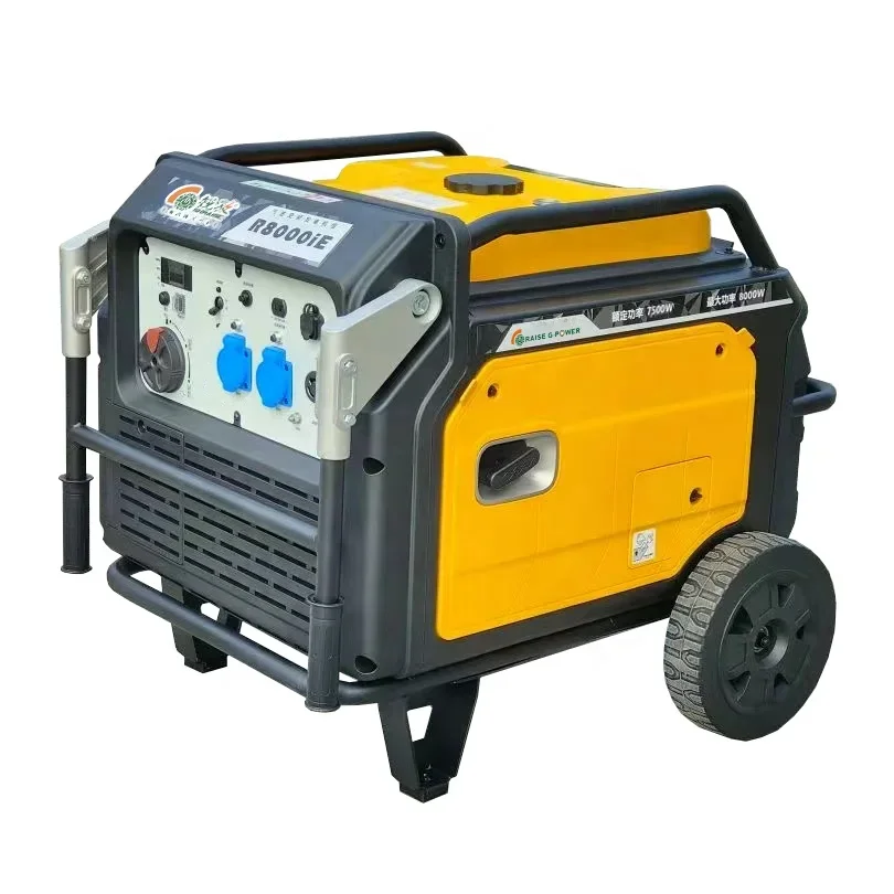 

New model 8KW 8KVA 220V 50HZ generating electricity inverter gasoline generator dynamo with great price for sale