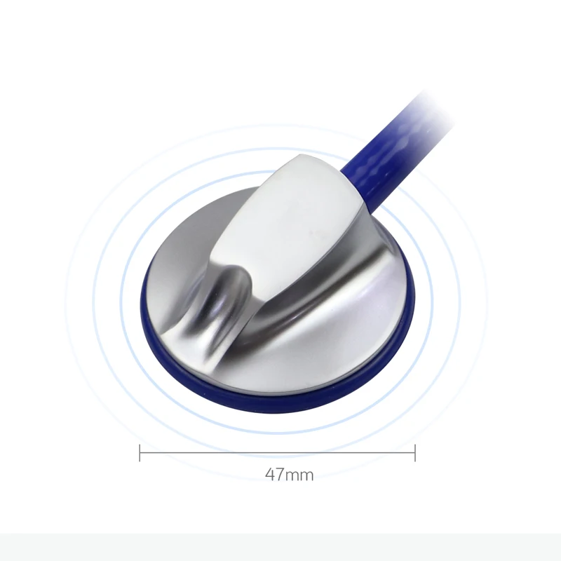 Single Tube Professional Medical Adult Cardiology Doctor Stethoscope Estetoscopio for Nurse Student with Earplug Name Tag D3