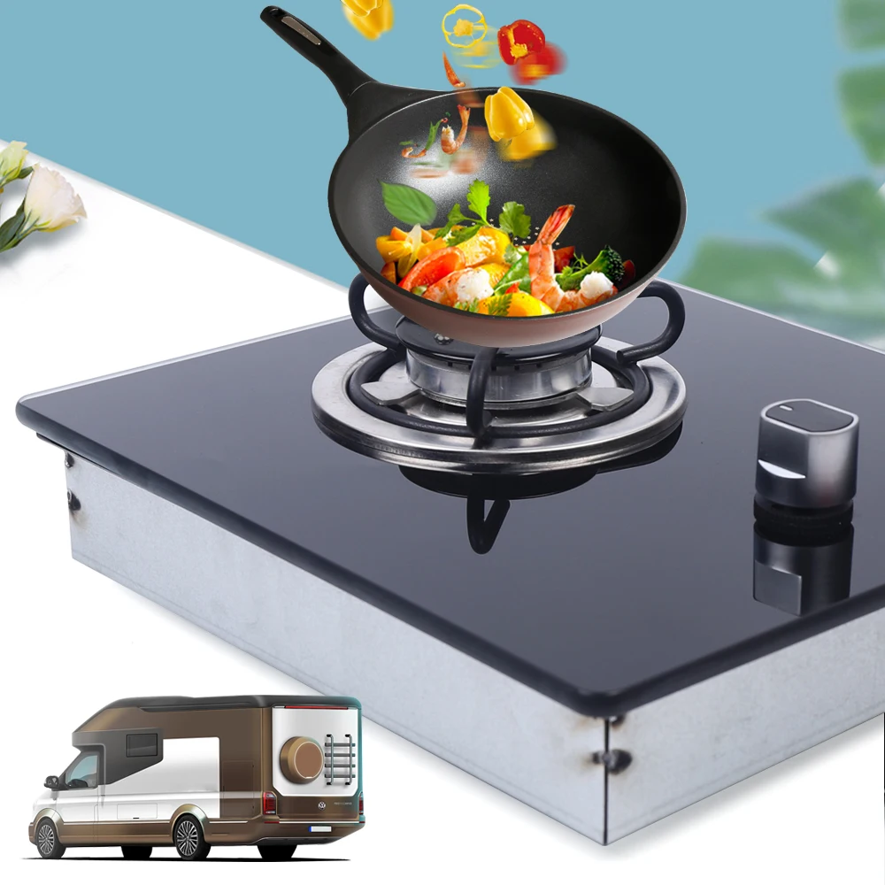 

Boat Caravan RV Camper LPG Gas Stove Hob Single Burner Camper Van Boat Cooker