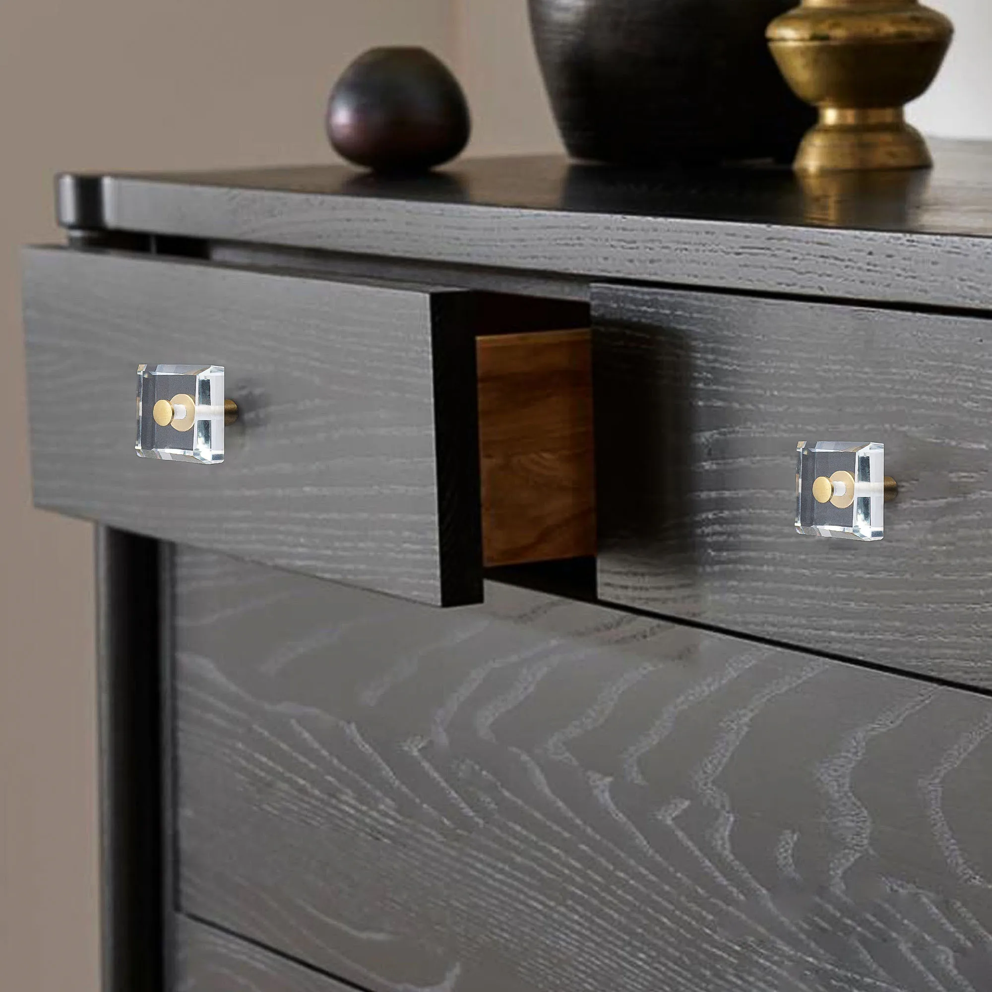 

Прозрачные стеклянные ручки для шкафа, квадратные ручки для ящиков с одним отверстием, латунные ручки для обуви, шкафы для обуви, современные простые мебельные ручки