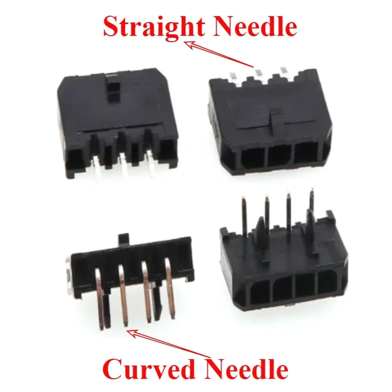 5/10/50PCS Micro-Fit 3.0 mm Connector Single Row Straight needle Pin Header 2/3/4/5/6 Pin MX3.0 43650 Type Socket mx3.0mm