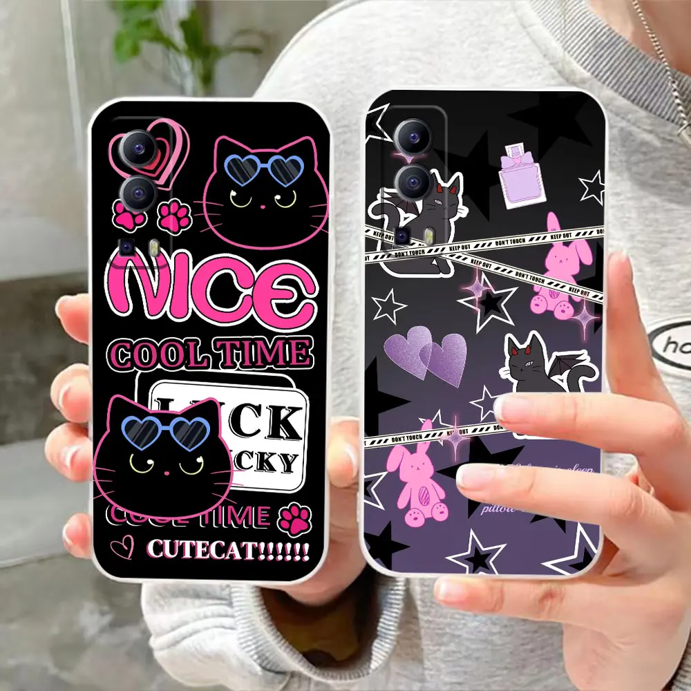 Clear Phone Case For VIVO Y30 Y32 Y33S Y50 Y51S Y52S Y53S Y55S Y66 Y77 Y93 Y95 Y97 V20 5G 4G Case Funda Retro sweet cool poster