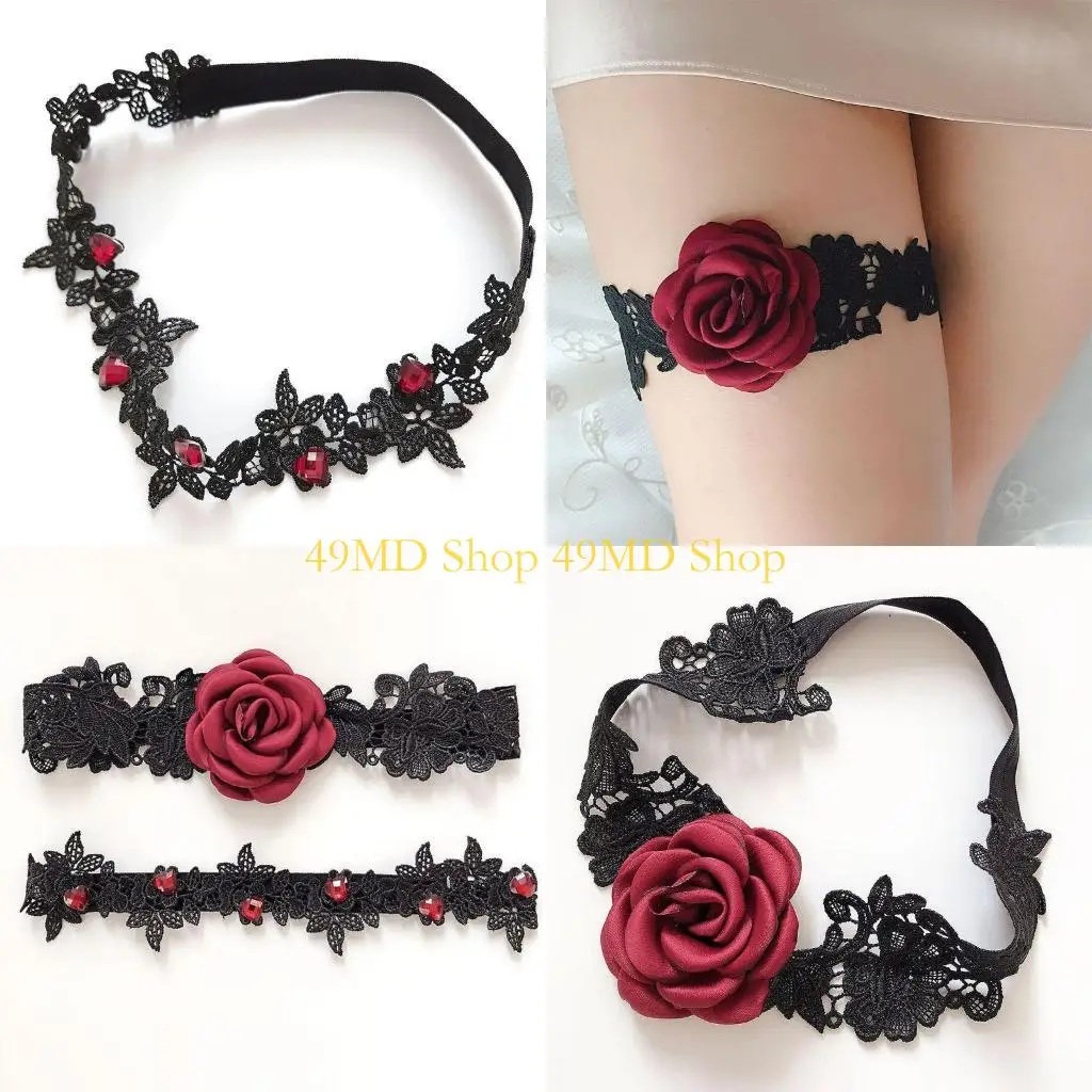 49md-2pcs-set-women-bride-thigh-rings-cloth-rose-flower-lace-embroidery-for-rhineston