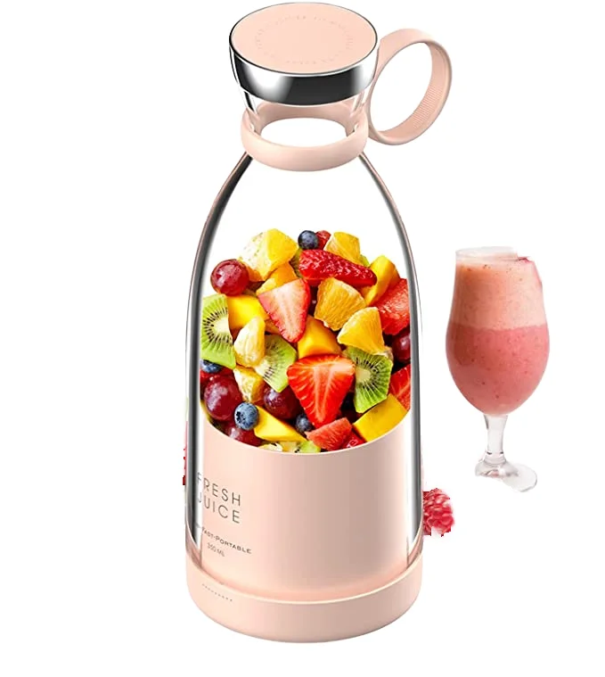 420ml Portable Electric Smoothie Blender and Mini Travel Fruit Juicer Mixer USB Power Source for Busy On-the-Go Lifestyle