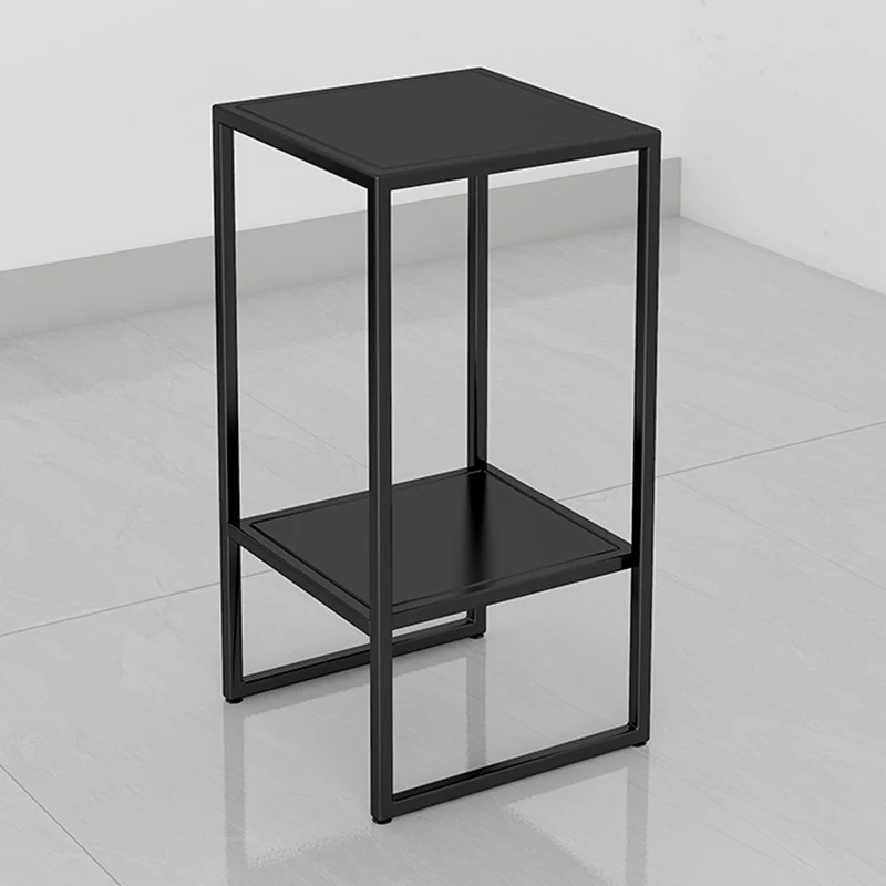 

Скандинавская кованая полка, металлическая двухъярусная полка, простая подставка для аквариума, кронштейн, легкая роскошная напольная подставка для цветов, квадратная железная подставка