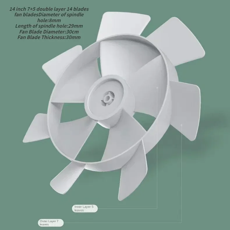 Dla Xiaomi Mijia Fan Blade BPLDS03DM DC Inverter Floor Fan 2 Battery Edition Części zamienne wentylatora