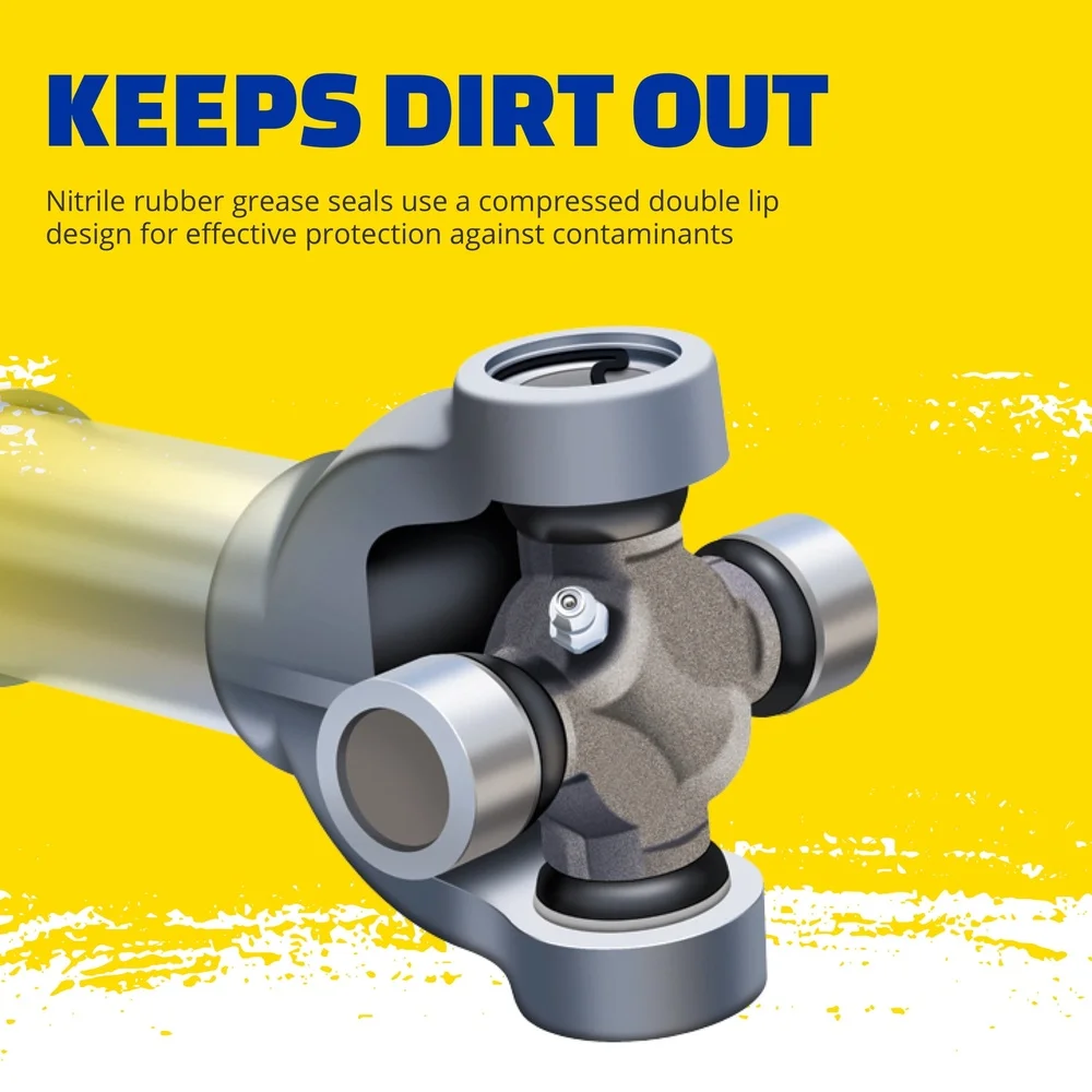 Premium U-Joint 387 يناسب 1984-2016 Toyota 4Runner Tundra Tacoma FJ Cruiser تصميم متين قابل للدهون أختام النتريل العالمية #5
