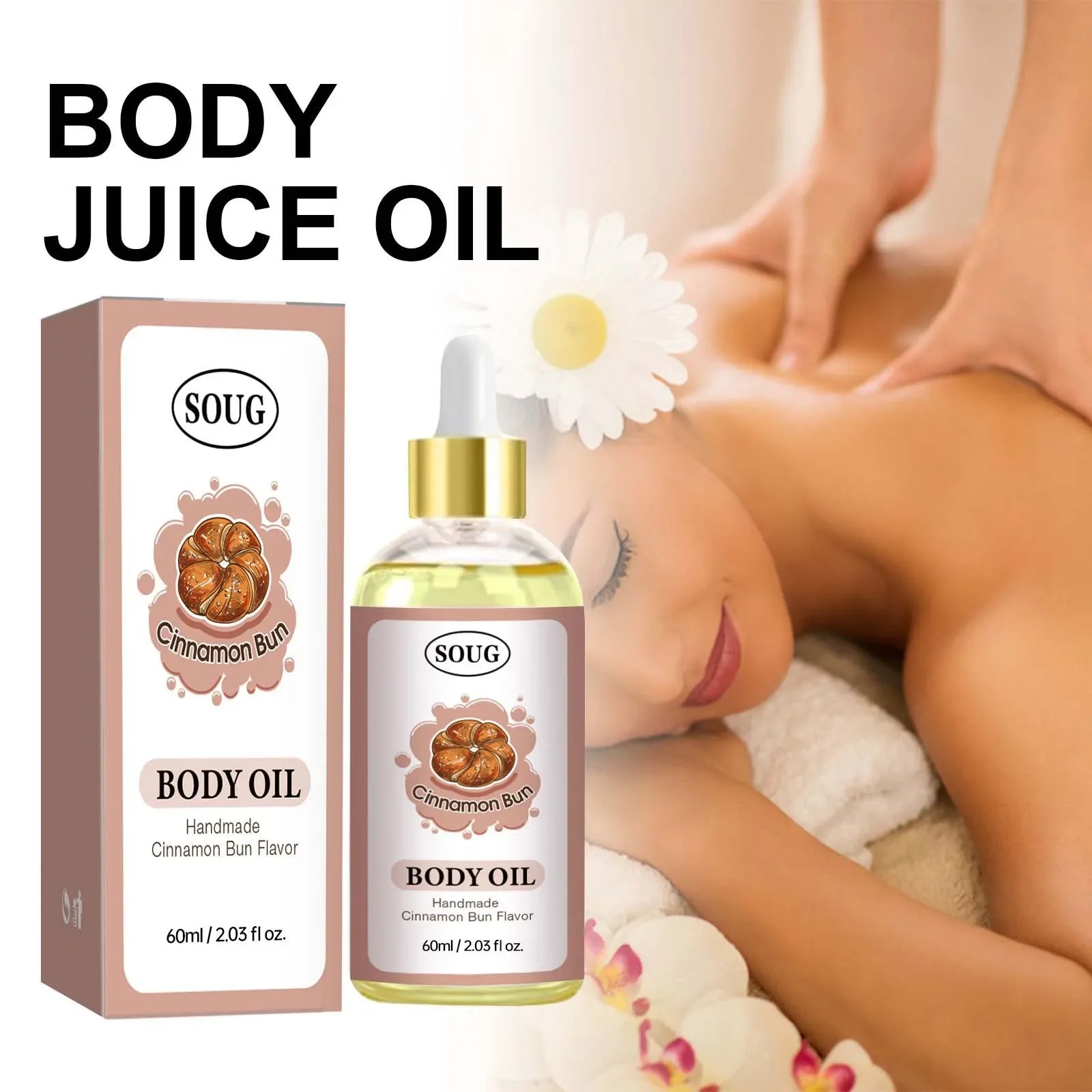 

Масло для тела, 60 мл, наполненное клубникой для всех типов кожи | Натуральный увлажняющий уход за кожей с ароматом булочки с корицей ручной работы