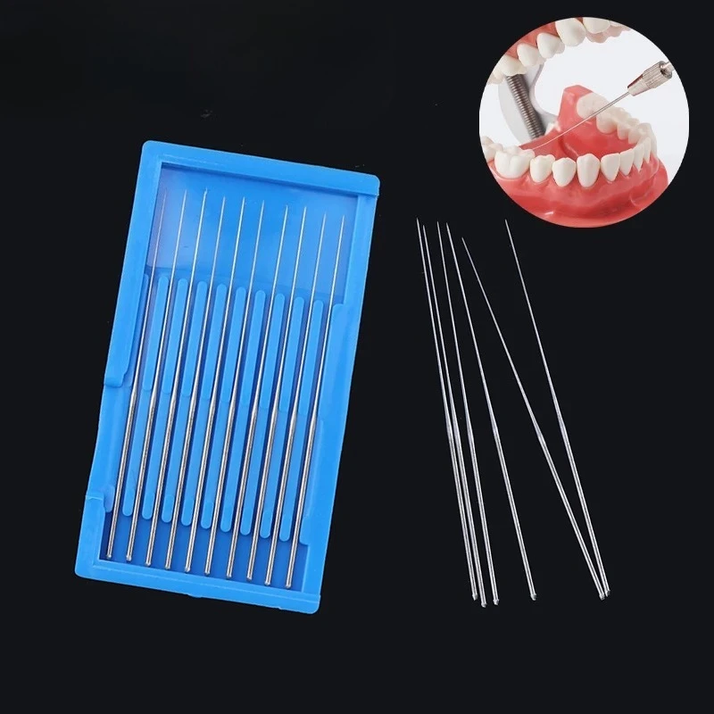 

100Pcs Dental Barbed Broaches Dental Root Canal Cleaning Smooth Needle 0 00 000 Endondontic Materials Nerve /Square Broaches