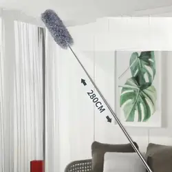 Retractable Duster Stainless Steel Long Handle Dusting Car Cleaning Brush Chicken Dust Tools Microfiber Feather Duster Hous F1I2