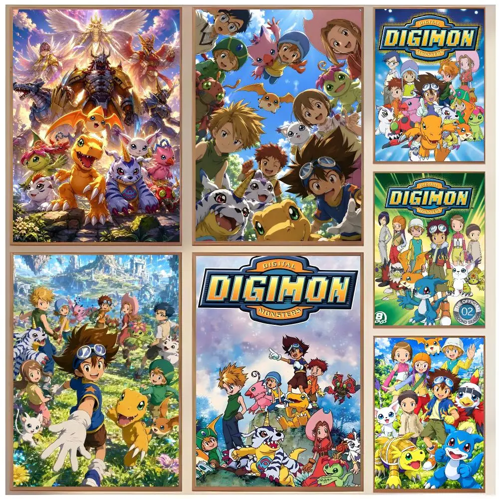 Adventurous Gameseries D-Digimon Story Poster  Classic Home Interior Design & Modern Wall Decor Art Collection