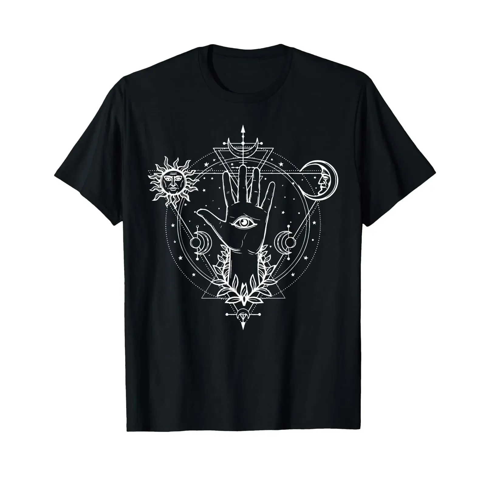 All Seeing Eye Mystic T shirt Blackcraft Clothing  vintage Washed designer clothes Soft Slightly graphic Casual Unisex