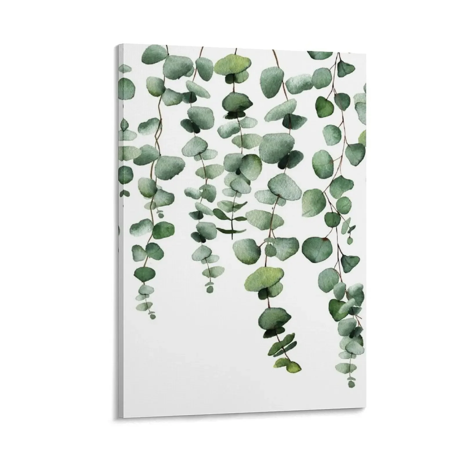 

Eucalyptus Watercolor Olive By Nicole William Canvas Painting bedroom decor art mural Posters on the wall