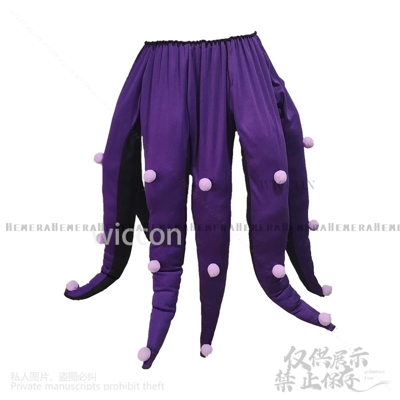 2024 New Halloween Tentacles Purple Black Octopus Skirt Lolita Kids Women Witch Fancy Dress Up 할로윈복장 Adult Halloween Costume