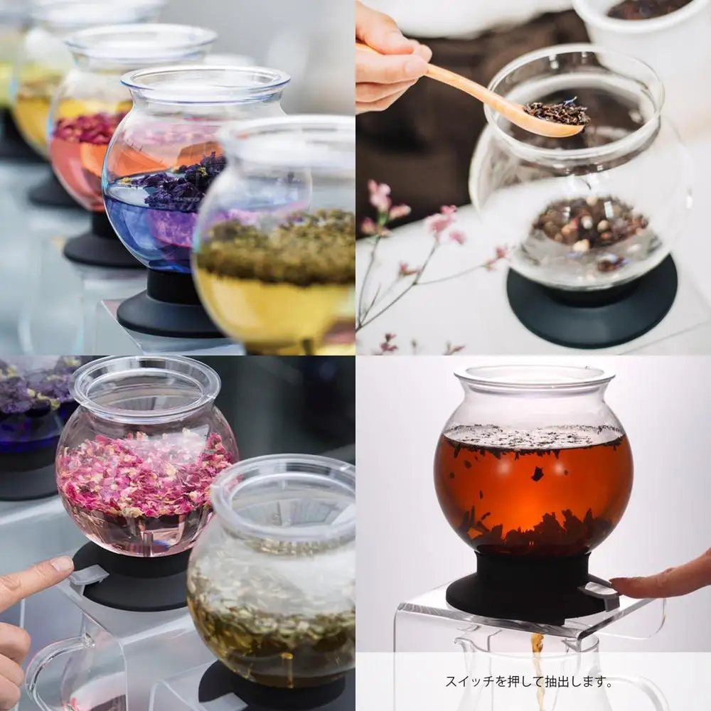 

800ml Glass Tea Dripper Set with Stand - Large Capacity Brewing Accessory