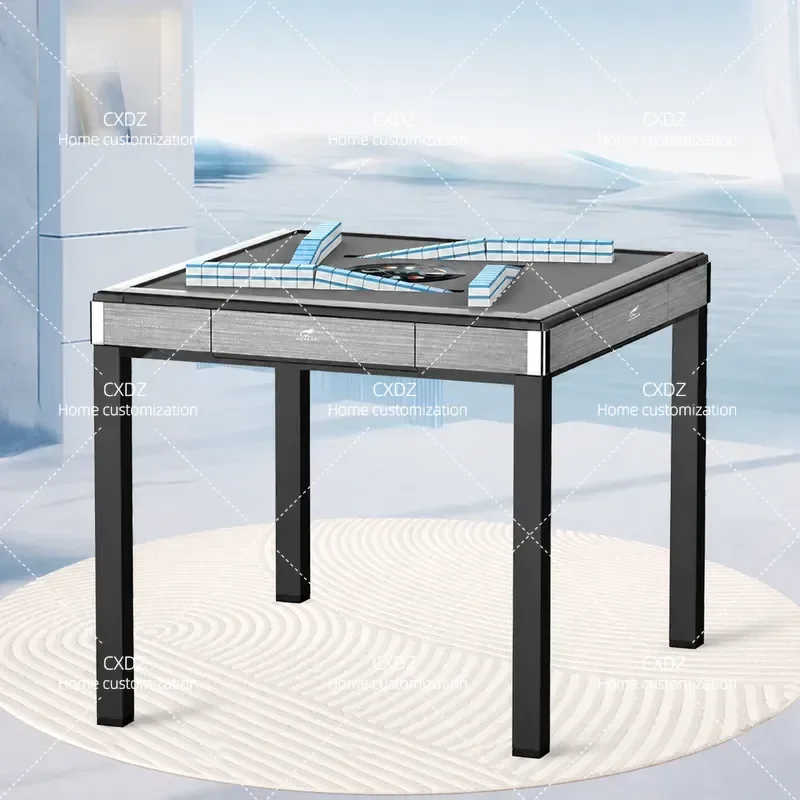 Ultra Thin Rotor Automatic Mahjong Machine Roller Coaster Style Table Free Push Card No Jamming Home Entertainment Game Set