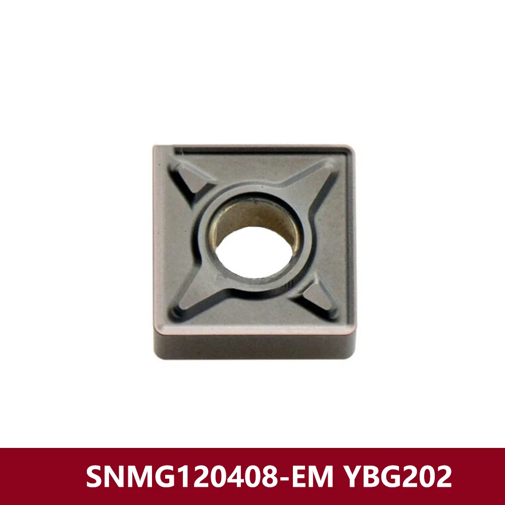 SNMG120408-EM YBG202 Carbide Inserts SNMG120408 SNMG 120408 EM Original SNMG432-EM CNC Lathe Machine Tools Holder SNMG1204 Bar