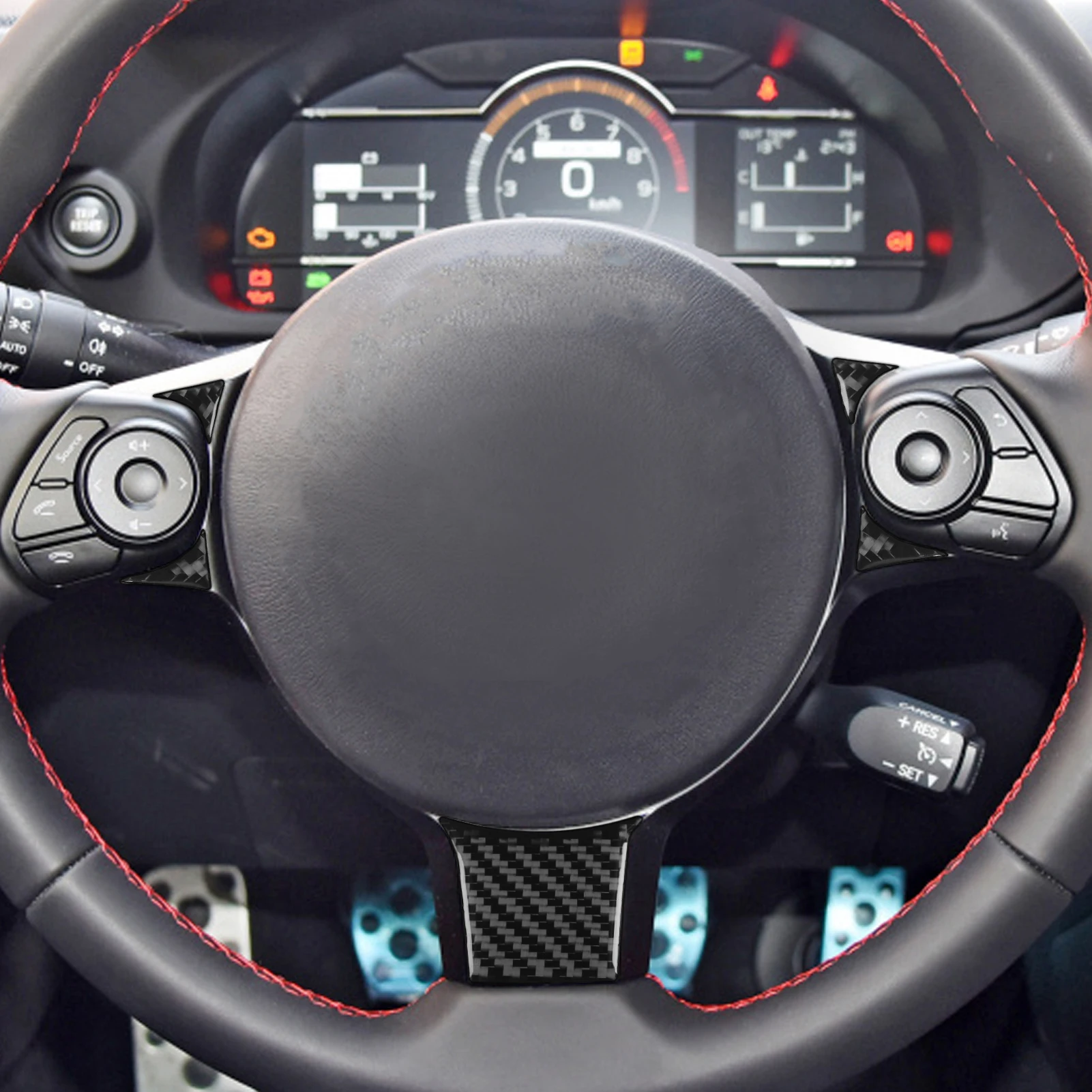 Real Carbon Fiber Car Accessories LHD ONLY Gear Shift 45PCS Sticker For Subaru BRZ/ For Toyota GR86 2021 2022 2023 2024 2025