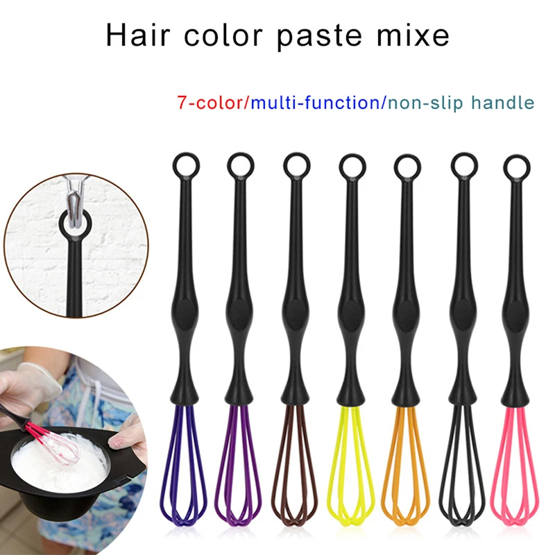 1pc Hairdressing Dyeing Brush Stirrer Dye Cream Whisk Hair Color Mixer DIY Dyestuff Blender Barber Hair Styling Pro Salon Tool