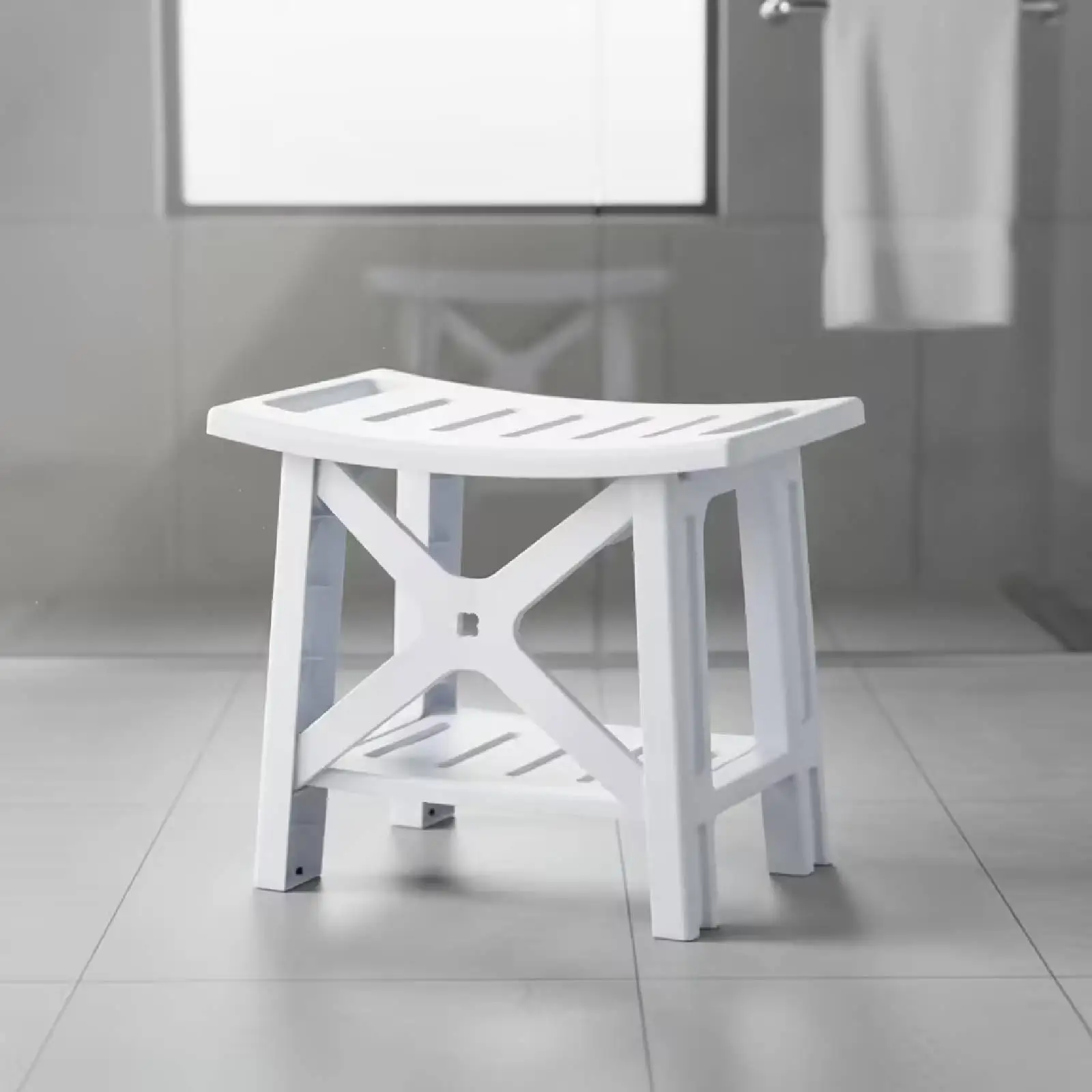 Shower Stool Shower Bench Garage Corridors Home Footrest Rack Bedroom Elderly Room Showers Chair Bath Seat