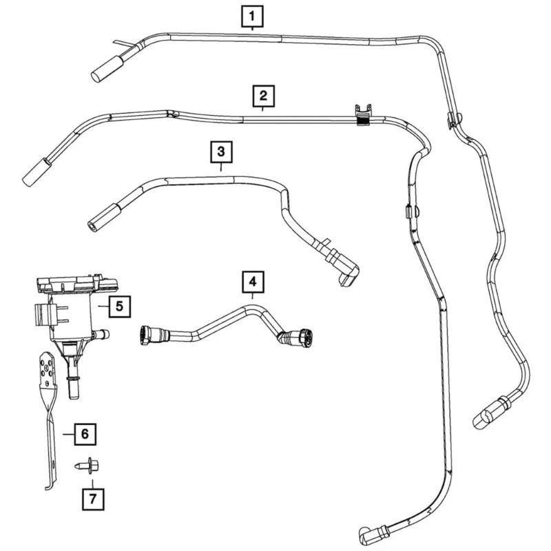 

4891738AB 04891738AA 4891738AA Автомобильные вакуумные клапаны для очистки испарительного канистры с продувкой, вакуумные для
