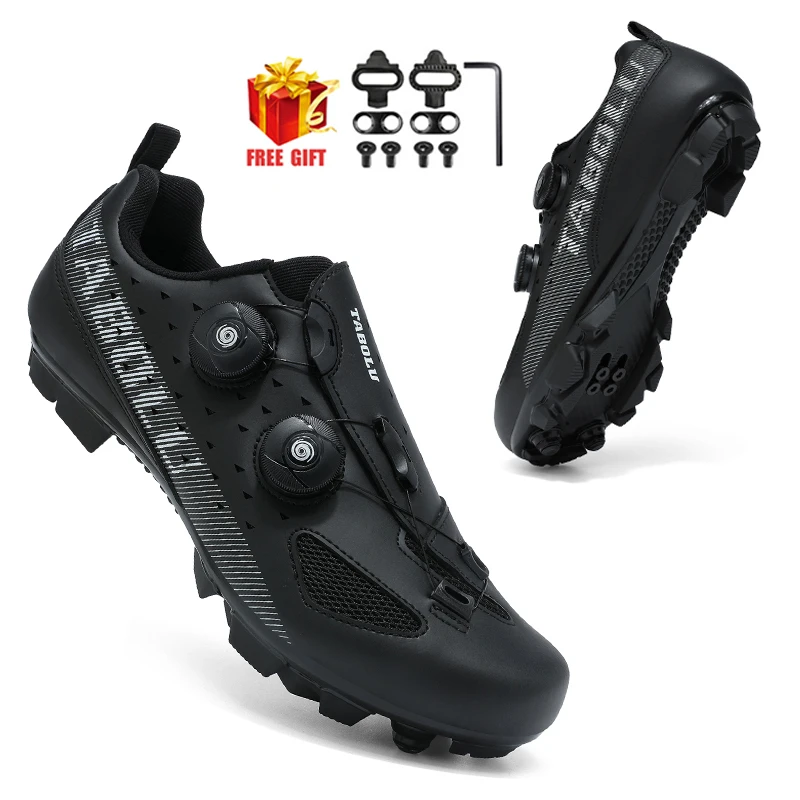 Cycling Flat MTB Shoes Mountain Sneakers Men Footwear Dirt Bike Racing Clit Bicycle Woman Road Spd Speed Cleat Biking image 3