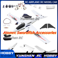 Atomrc Swordfish Accessories Quick Disassembly Parts Fpv Body Wings V Tail Gps Cabin Cover Pull Rod Led Navigation Lights