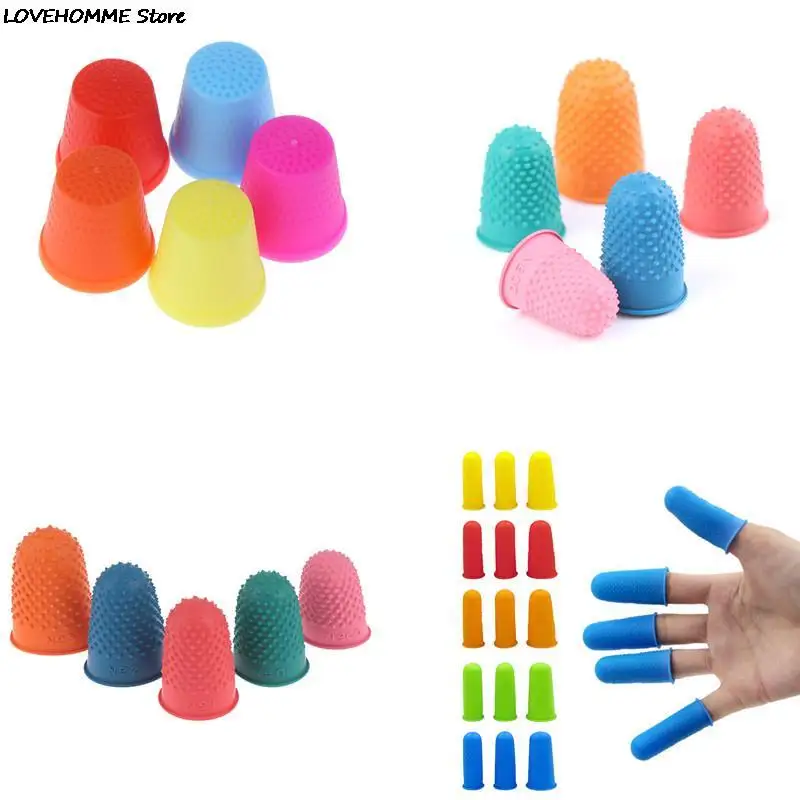 2/3/5Pcs Counting Cone Rubber Thimble Protector Stitch Sewing Quilter Finger Tip work Craft Needlework Sewing Accessories