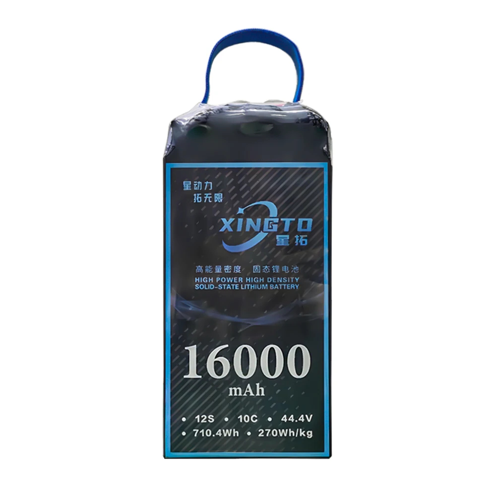 

Hot sale Xingto 16000mAh 10C 44.4V 12S Solid State battery for agriculture spraying drone